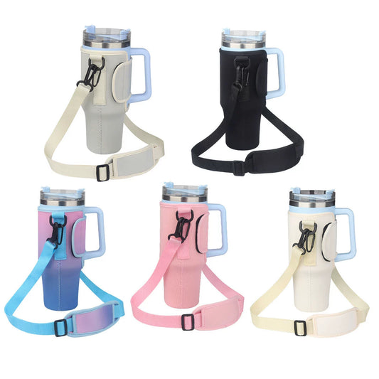 40Oz Handle Mug Ice Cream Cup Cover Stainless Steel Vacuum Insulation Stanley Cup Cover Sports Neoprene Can Cooler