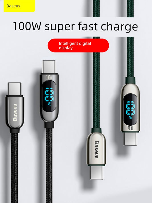 BASEUS for Apple Iphone15promax Charging Cable Double Typec Data Cable Ipadair Charging Cable CTOC Port Pd100w Fast Charge Tpyec Laptop MacBook Tablet